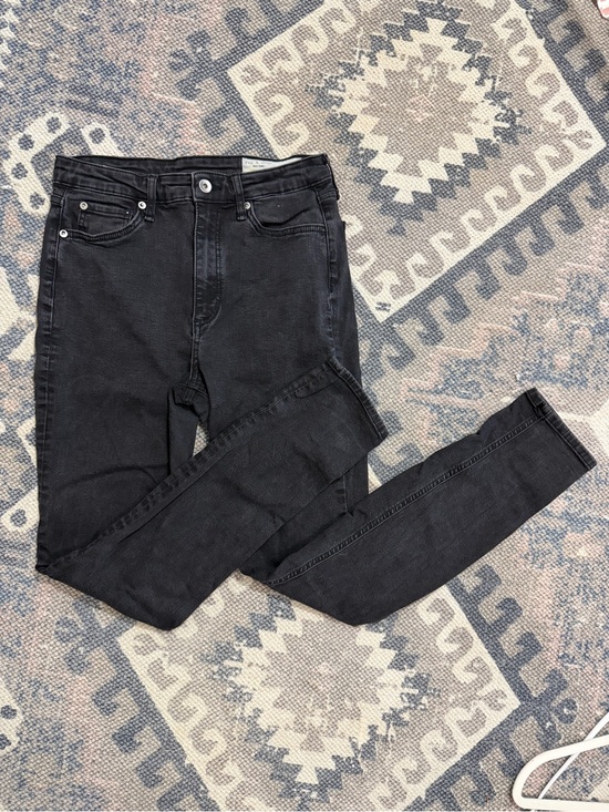 rag & bone Denim - Nina High-Rise Black Women's Skinny Jeans Rag & Bone